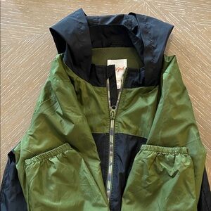 Cat & Jack Green and Black Kids Windbreaker